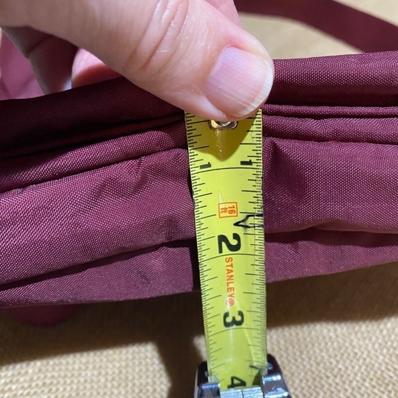 BAGGALLINI Bag Special Edition Prance Crossbody Burgundy Nylon Small - Picture 15 of 16